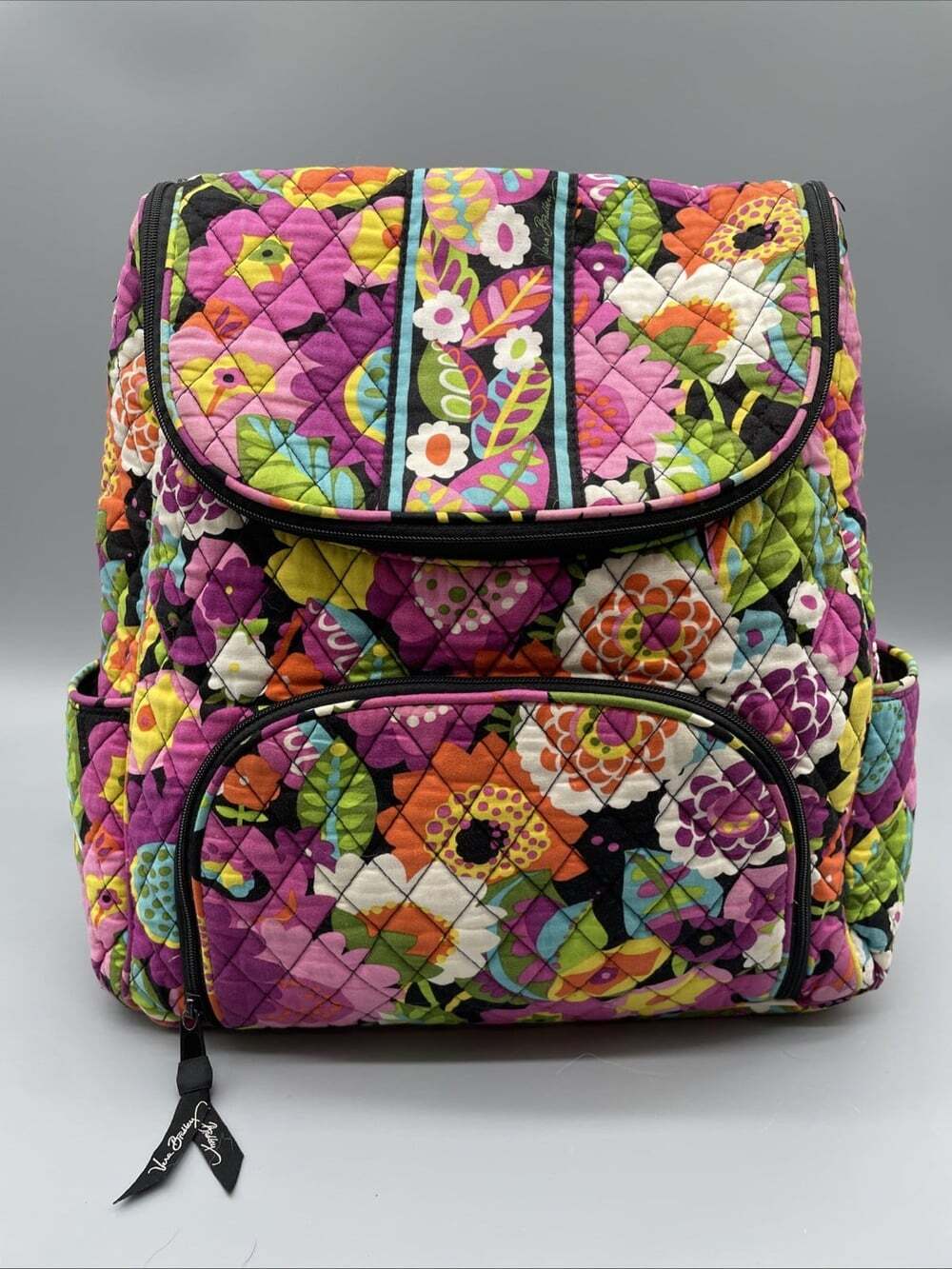 Vera Bradley Women's Pink Va Va Bloom Quilted Backpack